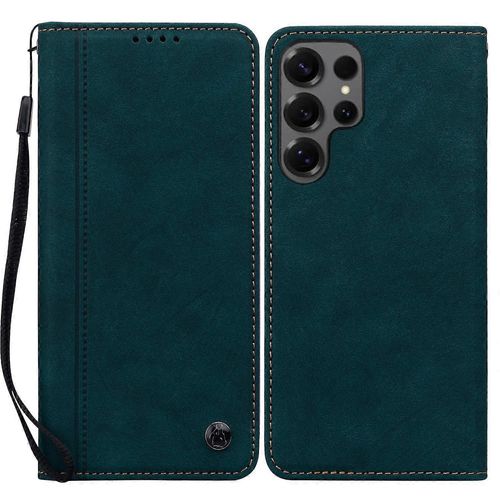 Etui Portefeuille En Cuir Avec Laniere Pour Samsung Galaxy S25 Ultra