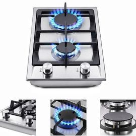 Plaque à gaz - SNDOAS - Cuisinière Encastrable - 4200W - 2 Feux - Acier inoxydable