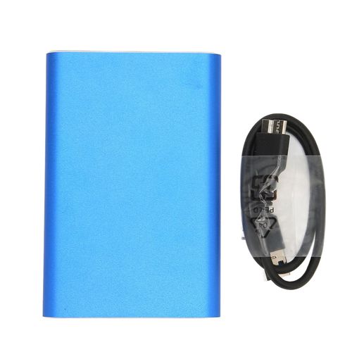 Disque dur externe haute vitesse USB 3.0, ultra fin, traitement CNC, portable, pour ordinateurs, televiseurs, telephones portables, bleu, 500 Go