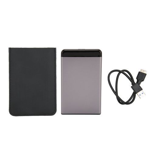 Disque dur externe 2,5 pouces USB 3.0, transmission 5 Gbit/s, Plug and Play, ultra-mince, pour ordinateur, TV, telephone, gris, 160 Go