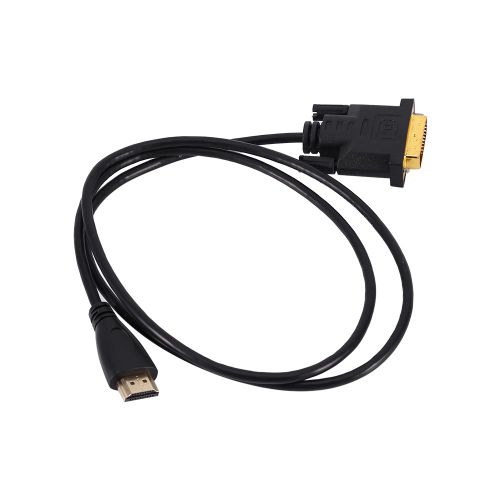 Cable adaptateur HDMI vers DVI male dore de 1 m pour moniteur HDTV