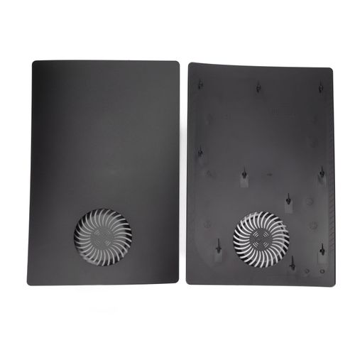 Plaque De Panneau De Console De Jeu, Noir Givré, Coque De Panneau De Remplacement Avec Thermovent Pour éDition NuméRique Ps5