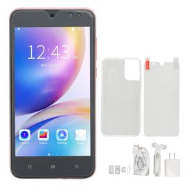Smartphone 5,45 pouces 3G avec reconnaissance faciale pour android 10, telephone portable pour divertissement, prise US 100-240 V, rose
