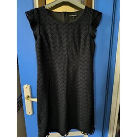 Robe Noire Tissu Ajouré Best Mountain