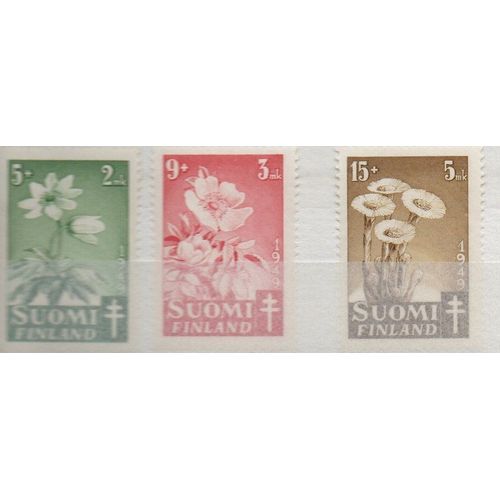 Finlande Timbres Les Fleurs 1949