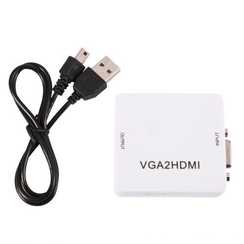 Mini convertisseur VGa vers HDMI 1080p, adaptateur VGa vers HDMI pour PC, ordinateur portable, DVD vers projecteur HDTV