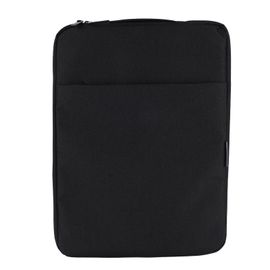 Housse pour ordinateur portable en velours doux, poche avant, poignee elastique, fermeture eclair lissante, housse pour tablette de 15 a 16,7 pouces, noir. Pour ordinateur portable ou tablette de 15 a 16,7 pouces