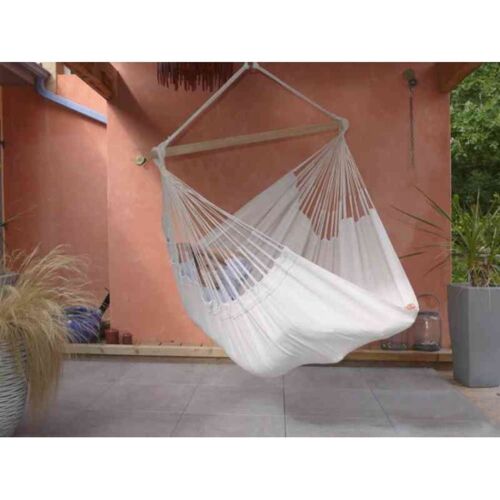 Hamac Chaise Xxl En Coton Écru