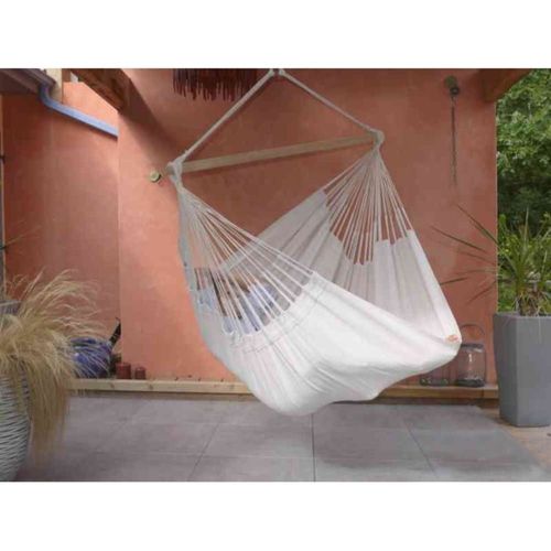 Hamac Chaise Xxl En Coton Écru