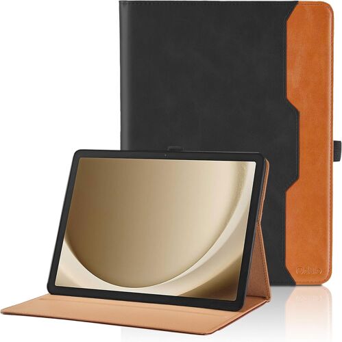 Coque pour Samsung Galaxy Tab A9+/A9 Plus 11 Pouces (SM-X210/ SM-X215/SM-X216) 2023 Business Premium PU Cuir Cover Tablette Housse de Protection Auto Réveil/Sommeil, Multi-Angle Étui avec Poche - Noir