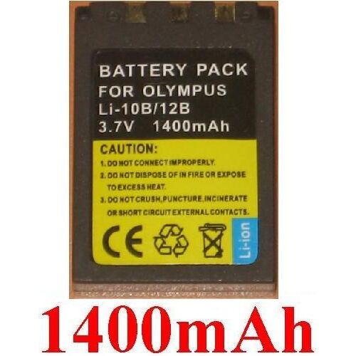 Batterie 1400mAh 3.7V Pour Olympus Li-10B/12B