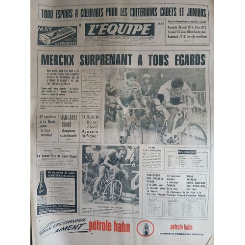 L'Equipe 7530 Du 5 Juillet 1970