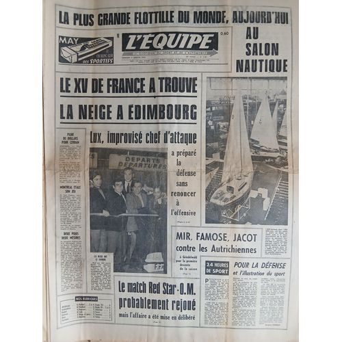 L'Equipe N°7381 Du 9 Janvier 1970