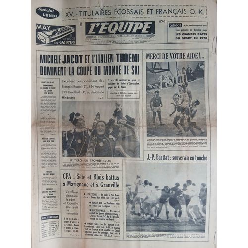 L'Equipe N°7378 Du 5 Janvier 1970