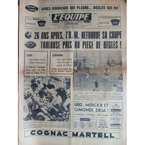 L'Equipe N°7180 Du 19 Mai 1969