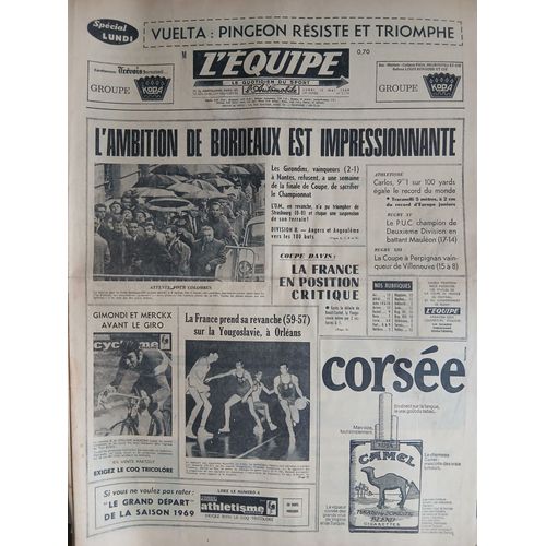 L'Equipe N°7174 Du 12 Mai 1969