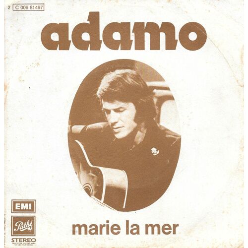 Adamo : Marie La Mer / Que Tu Es Noire [Vinyle 45 Tours 7"] 1973