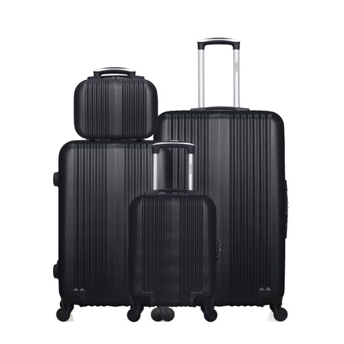 HERO - Lot de 4 - Valise grand format, valise weekend, valise cabine XXS et vanity LIPARI
