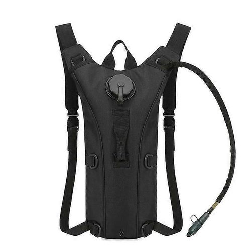 Sac D'hydratation Résistant À L'usure Oxford Tissu Imperméable À Eau Réglable Sac À Dos Pour Le Cyclisme Noir Pur