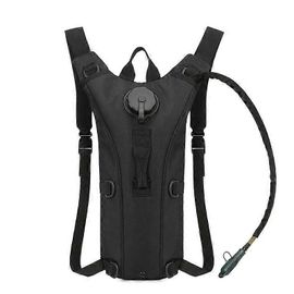 Sac D'hydratation Résistant À L'usure Oxford Tissu Imperméable À Eau Réglable Sac À Dos Pour Le Cyclisme Noir Pur