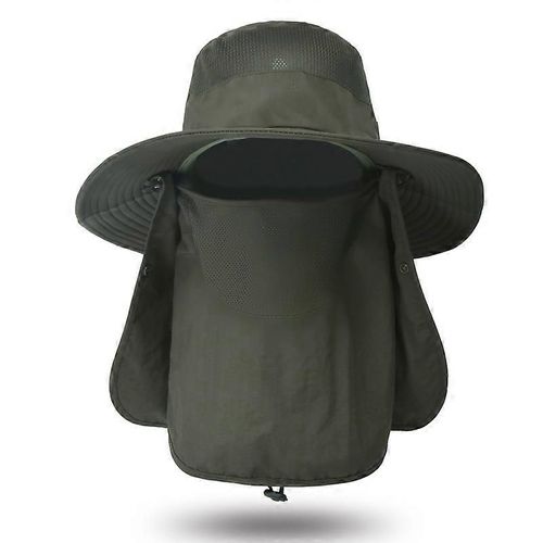 Chapeau Bob Pour Homme, Protection Solaire D'été, Respirant, Séchage Rapide, Pour La Pêche, La Randonnée, Le Camping, Vert Od, 2025