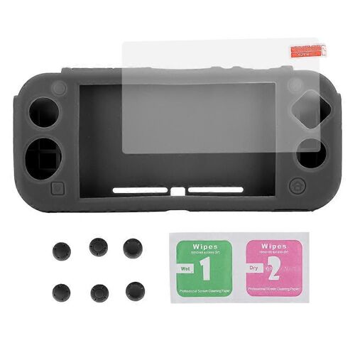 Housse De Protection En Silicone De Machine De Jeu Avec Poignée De Protecteur D'écran En Verre Trempé Ensemble De Capuchons De Barre À Bascule Pour Commutateur Lifegray