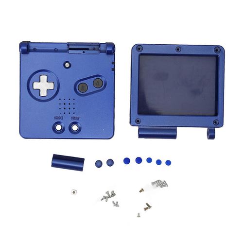 Coque De Console De Jeu Pour Gba Sp Pièces Complètes De Rechange Boîtier De Coque Avec Boutons Pour Gameboy Advance Sp Bleu