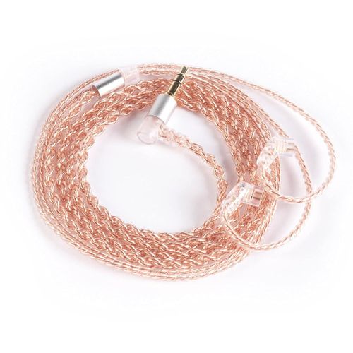 KBX4860 Câble Audio en Cuivre Pur à 4 Brins-Câble Ecouteur 120cm avec Connecteur QDC 2 Broches Cable Jack 3,5mm Compatible KZ ZSN PRO/ZS10 PRO/EDX PRO Son HIFI