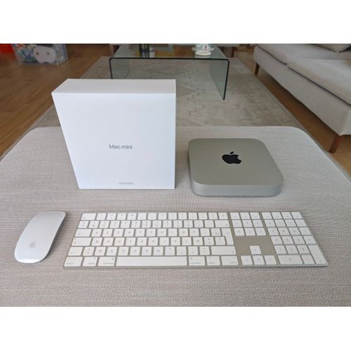 Apple Mac mini 2023 10 Gigabit Ethernet M2 8-Core CPU - Ram 16 Go - SSD 512 Go silver