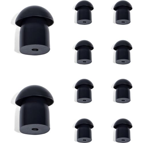 Oreillette à Tube de sécurité Acoustique de Remplacement, Compatible avec Baofeng Motorola Kenwood Talkie-walkie Écouteur (10 pièces, Black)