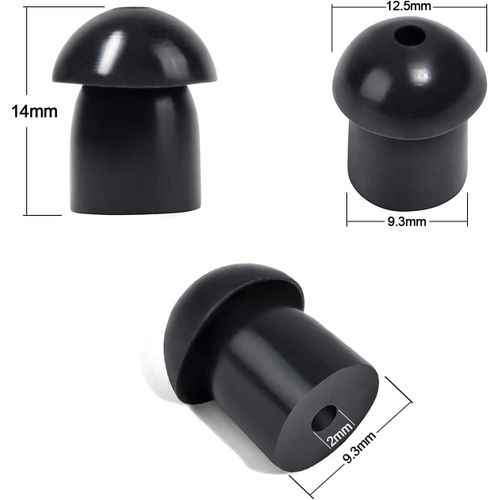 Oreillette à Tube de sécurité Acoustique de Remplacement,Compatible avec Motorola Kenwood Talkie-walkie Écouteur (50 pièces,Black and White).[W177]
