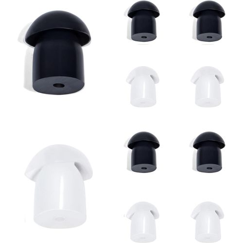 Oreillette à Tube de sécurité Acoustique de Remplacement, Compatible avec Baofeng Motorola Kenwood Talkie-walkie Écouteur (10 pièces, Black and White)