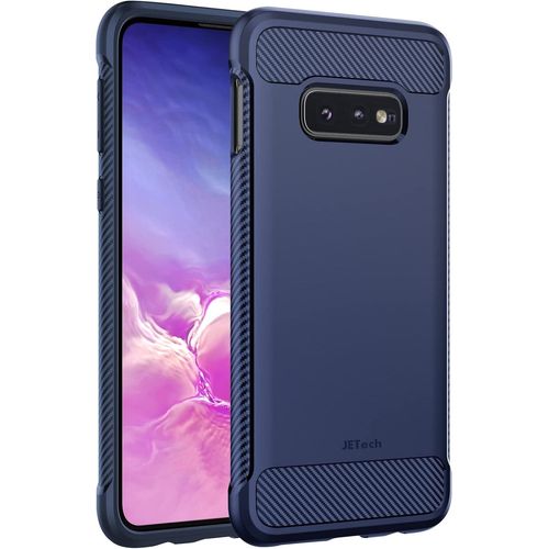 Coque Fine Pour Samsung Galaxy S10e, Étui Housse De Téléphone Ultra Mince Anti-Chocs Avec Conception En Fibre De Carbone (Bleu)