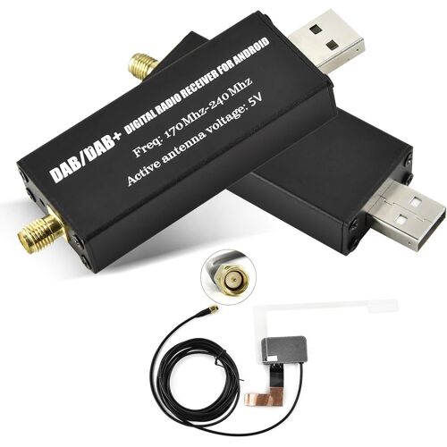 Dab+ Récepteur, Dab+ Box Antenne Adaptateur Radio Numérique Amplificateur Pour Autoradio Android Usb Dab Dongle[VIT692123]