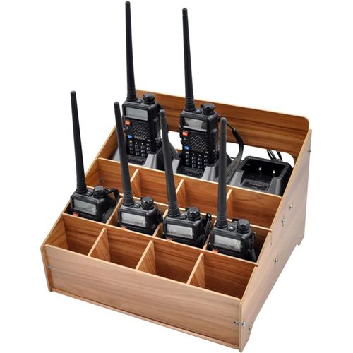 Support universel pour talkie-walkie - Support de radio bidirectionnel universel multi-grilles - Marron.[W90]