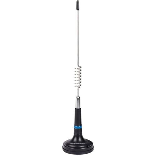Antenne CB Magnétique LC29 pour Radio CB Portable, Base 68mm Bande 26-28 MHz, 40 Canaux Puissance Max 30W, Cable 4m Connecteur PL, Stylet Acier Inoxydable, Bas ROS, Accessoires Radioamateurs
