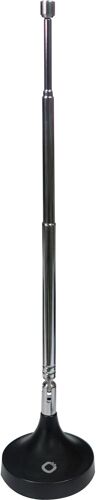 Antenne À Tige Radio Rod Fm Dab+ Pour Réception Radio Stéréo Dab+ Fm Fm (75 Ohms, Antenne Télescopique, Base Magnétique, Adaptateur F-Secker Coaxial) Noire 17207