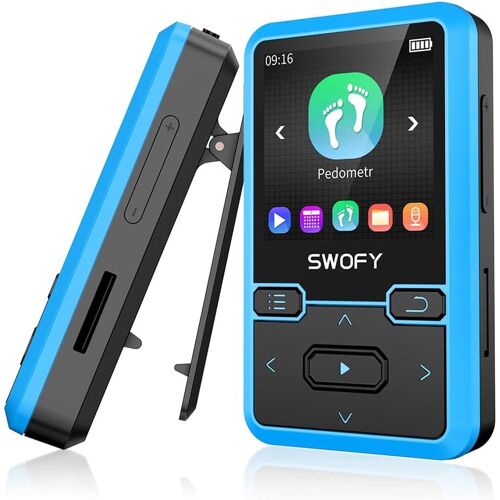32Gb Clip-On Lecteur Mp3 Avec Bluetooth 5.0, Lecteur Mp3 Portable, Portable Avec Radio Fm Et Enregistrement, Clip-On Lecteur Mp3 Pour Ceinture, Haut, Bracelet Ou Poche