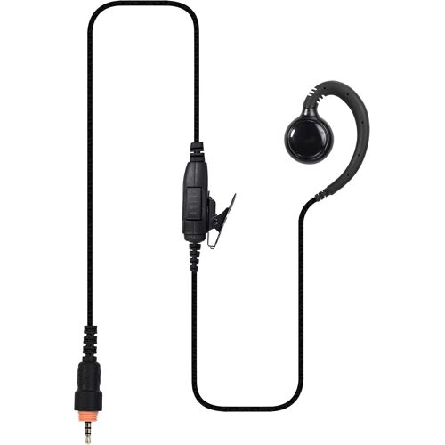 Casque radio pour Motorola CLP446, CLK466, câble renforcé en Kevlar, maintien très sûr avec casque en forme de C, fonctions polyvalentes pour tous les domaines d'utilisation