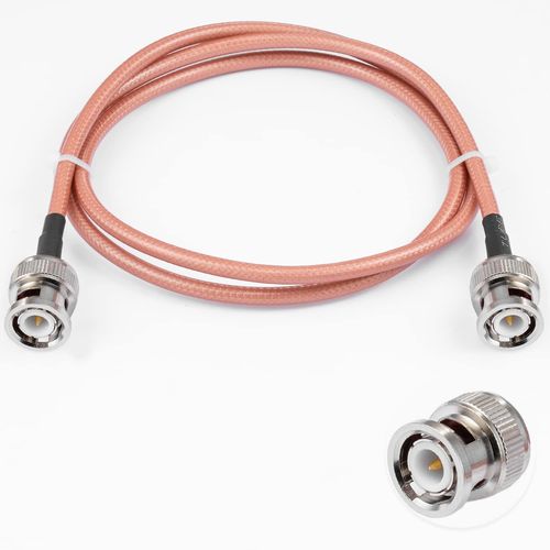 Câble Mâle vers Mâle 50ohm Mâle vers Mâle RG400 RF Coaxial Pigtail Jumper Cable 3ft / 1m pour Antennes RF Ham Radio Handheld