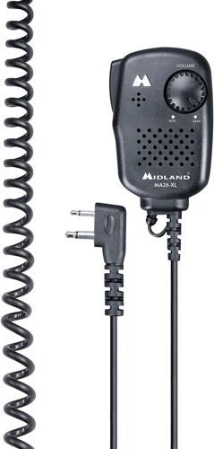 Microphone/Haut-Parleur, CONNECTEUR L 2 Broches - MA26-XL - MIDLAND C515.05