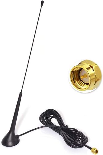 Antenne Dab Autoradio Antenne Sma (Antenne Base Pour Voiture Dab) Extension Câble Rg174 3 M Compatible Pour Réception Radio Numérique Blaupunkt Beat Technisat Pioneer Alpine