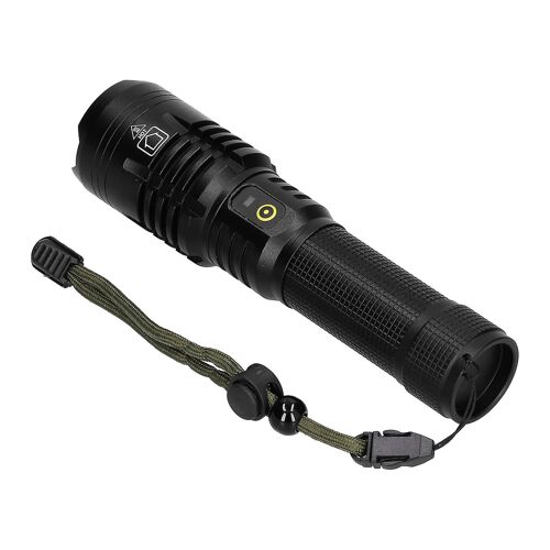 Lampe torche puissante 5 000 lm, longue portée, zoom télescopique, lampe torche d'urgence pour l'extérieur, étanche, pour l'aventure, le tourisme, la randonnée et le camping