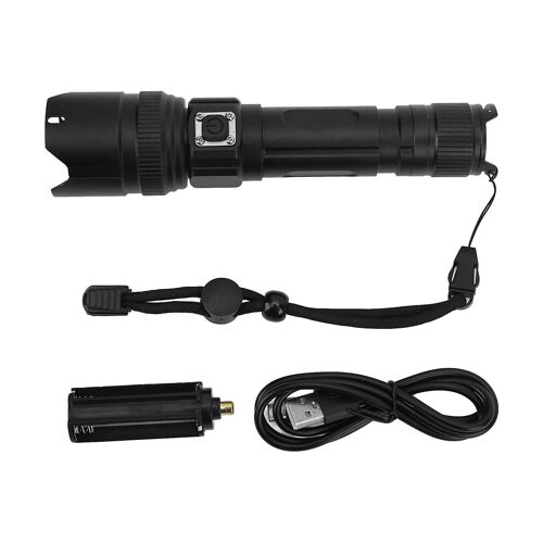 Lampe torche LED XHP99 ultra lumineuse d'extérieur, type C, rechargeable par USB, zoom