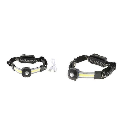 Lampe Frontale Rechargeable À 7 Modes, Lampe Torche D'extérieur À Led Cob
