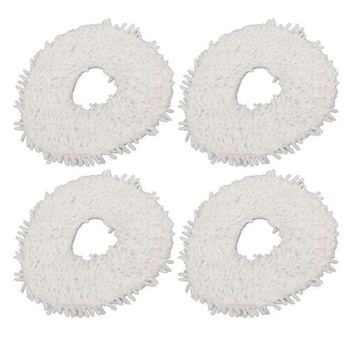 Lot de 4 lingettes de rechange pour aspirateur robot J4 Lite, blanches