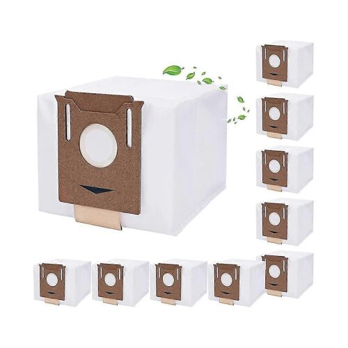 Lot de 10 sacs d'aspirateur pour Deebot N8+, N8 Pro+, Ozmo T8, T8, T8+, T9+ Vac Station Vacuum Clean