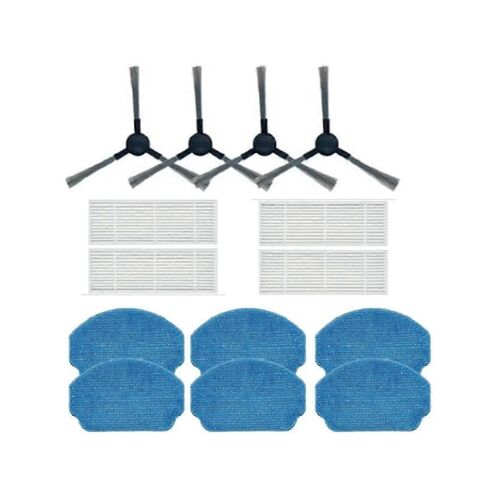 Filtre, brosse latérale et chiffon de nettoyage pour aspirateur robot Yalo (4 pièces) pour Br150/Br151