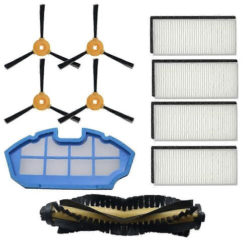 Kit d'accessoires de remplacement pour filtre, brosse principale, brosse latérale pour aspirateur robot Deebot N79/500 pour K600 C