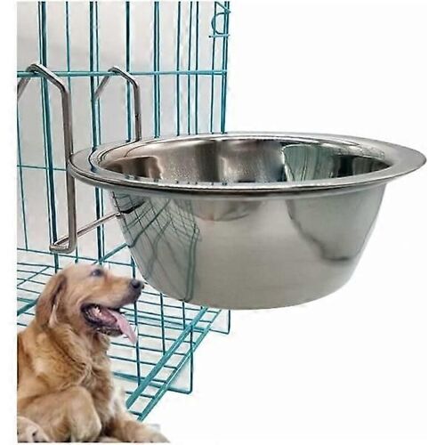 Stainless Steel Pet Cage Bowl, Hanging Dog Bowl, Hanging Food Bowl For Dog Cat Cage, Pet Food And Water Bowl With Hook